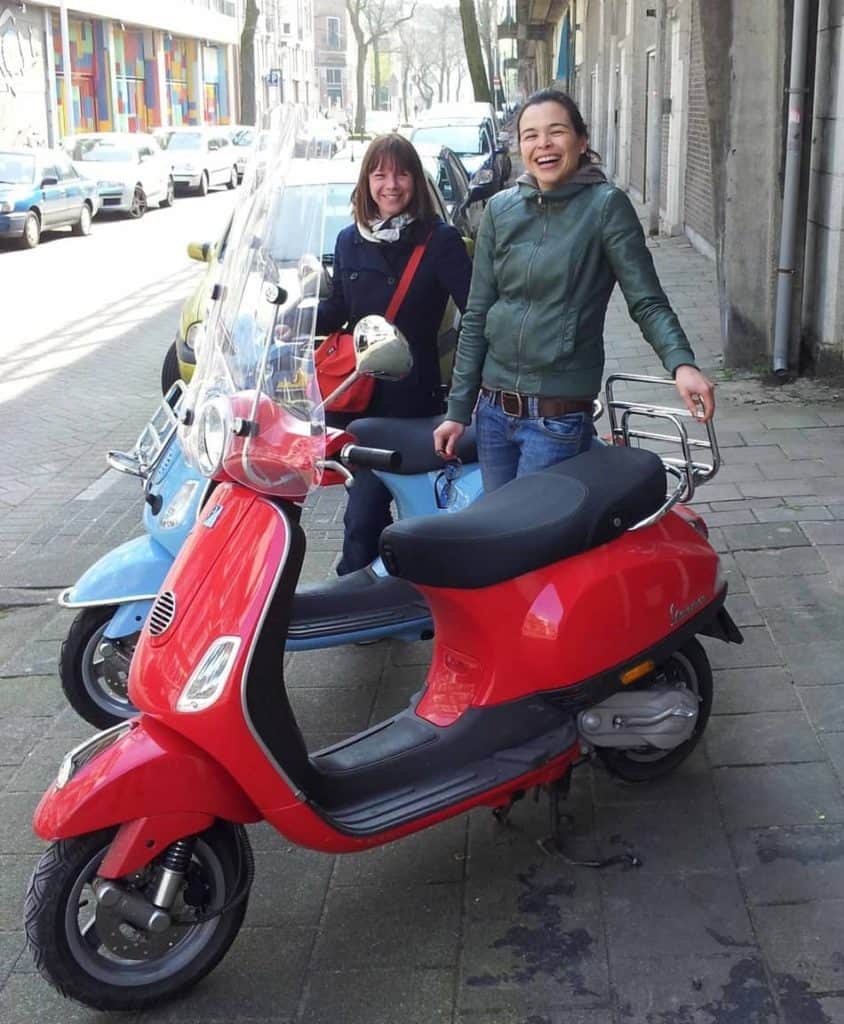 going for a ride on the Vespa lx