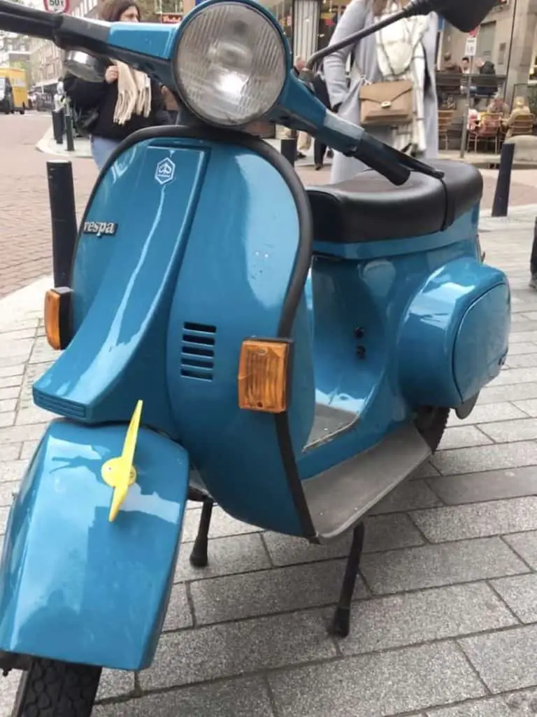 classic vespa from the 1980s