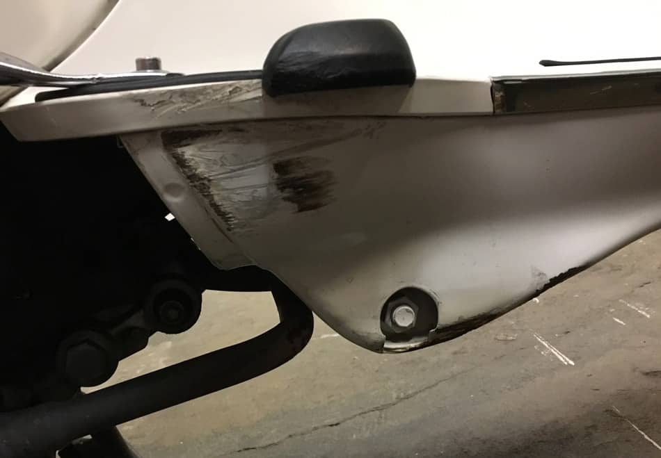 common damages on a modern Vespa to look out for when buying