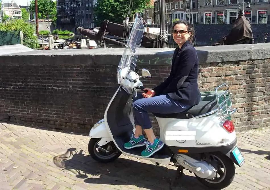 taking a test drive on a second hand Vespa LX