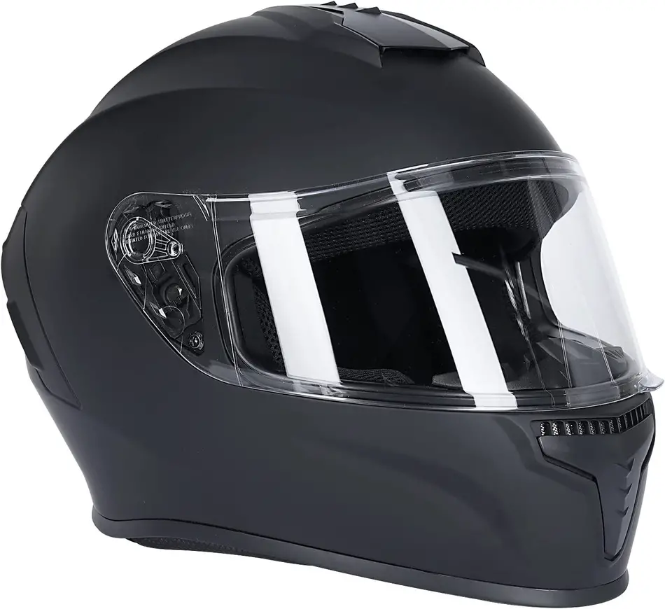 black full face helmet an option when driving a vespa