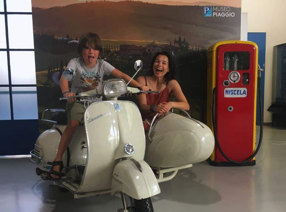 picture time on a classic vespa